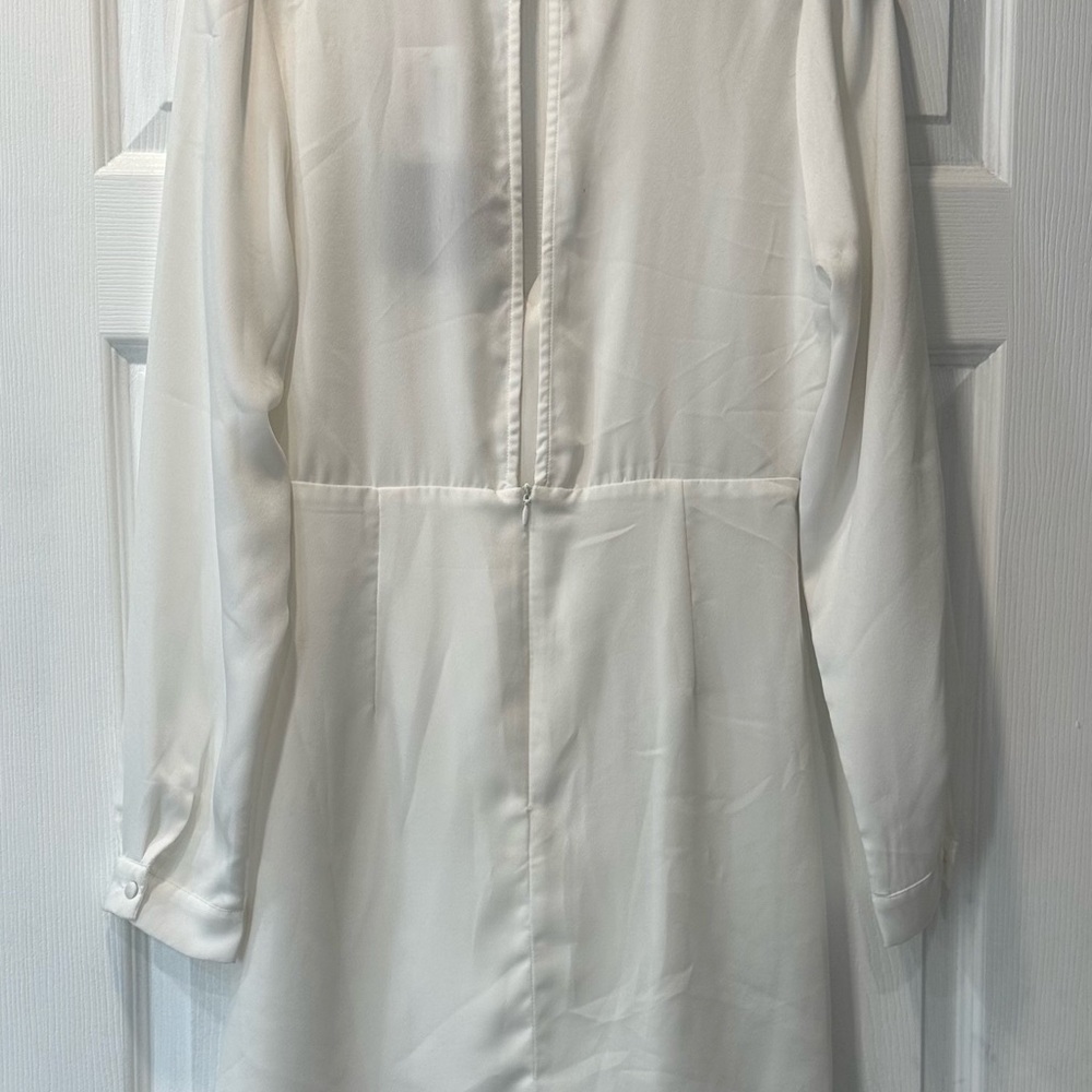 Le Lis White Long Sleeve Dress size L - Picture 4 of 12